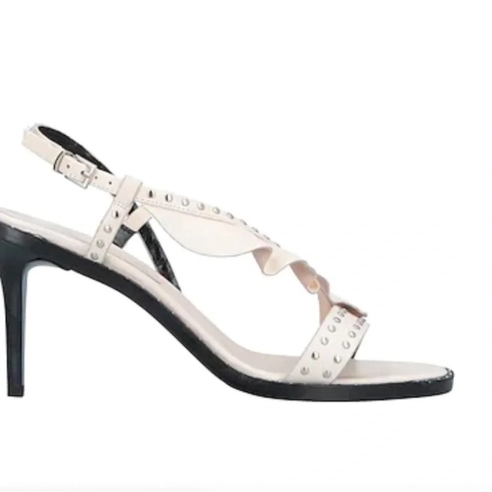 Lola Cruz Women Light Pink Suede Studded Heels US 9 EU 39 NWB